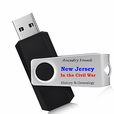 #ad New Jersey Civil War Books History amp; Genealogy 15 Books on USB Flash Drive $10.95