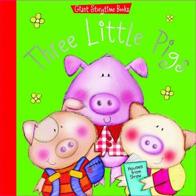 #ad Three Little Pigs Giant Storytime Books Paperback softback Book The Fast $6.02