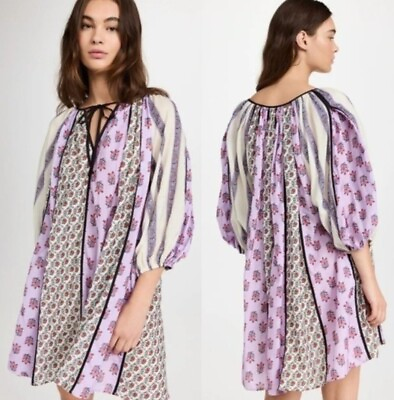 #ad Rhode Sita Dress Violet Multi Size M GBP 89.99