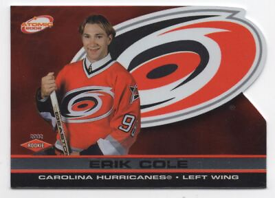 #ad 2001 02 Pacific Adrenaline Rookie Erik Cole Rookie 500 Carolina Hurricanes #106 C $5.25