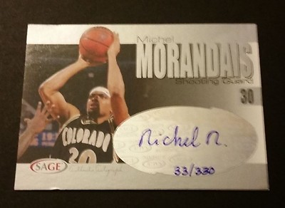#ad Michael Morandais Colorado 2004 SAGE Authentic Rookie Signed Certified JN15 $14.99