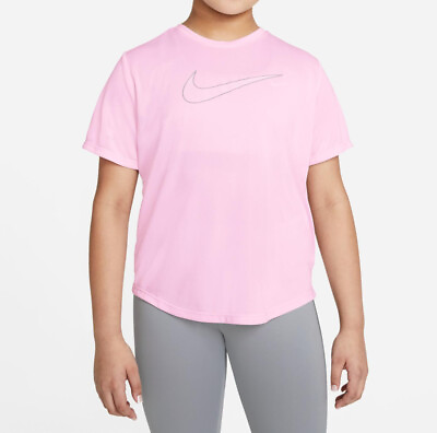 #ad NWT Nike Girls Dri Fit One Tee Shirt Top Athletic activewear gym yoga workout $19.99