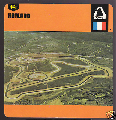 #ad KARLAND France Auto Racing Circuit Track History CARD $2.36