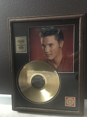 #ad Elvis Presley Special Edition Gold Plated Number One Hits Record $400.00