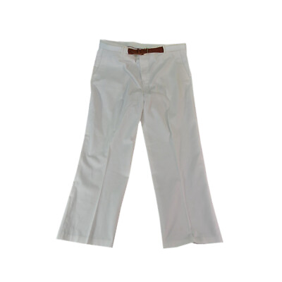 #ad Knightsbridge pants men#x27;s 40 x 30 white casual chino khaki with belt $20.91