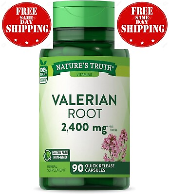#ad Valerian Root Capsules 2400mg 90 Count Non GMO amp; Gluten Free Supplement $19.99