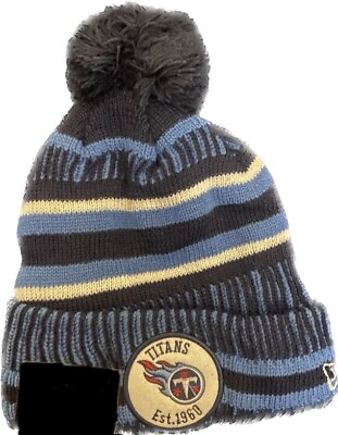 #ad Tennessee Titans NFL Knit Winter Hat Beanie On Field Sideline Fleece $8.00