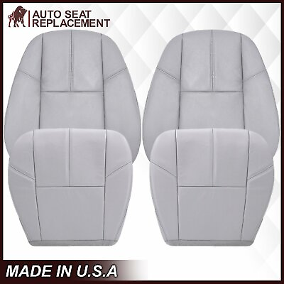 #ad 2007 to 2014 Chevy Silverado amp; GMC Sierra Upholstery Seat Cover Replacement Gray $65.71