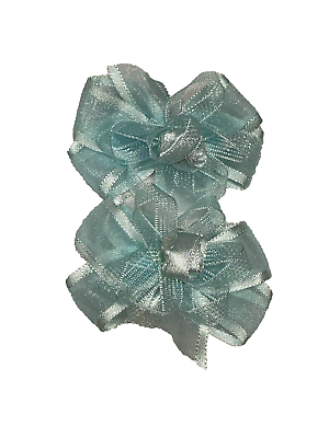 #ad NEW baby girls toddlers hair bow clips set of 2 $6.99