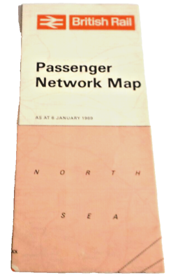 #ad 1969 BRITISH RAIL PASSENGER NETWORK MAP $25.00