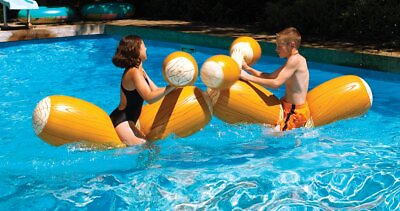 #ad Swimline 9084 Inflatable Swimming Pool Log Joust Floating Toy Battle Set For Kid $27.96