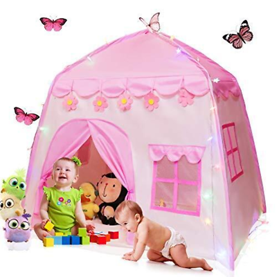 #ad Princess Castle Play House Tienda De Campaña De Jueves Con Luces Para Niños $50.91