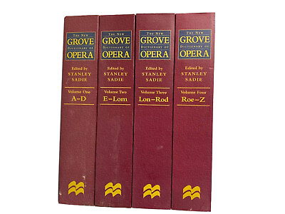 #ad The New Grove Dictionary of Opera 4 Volume Set Stanley Sadie Paperback COMPLETE $73.92