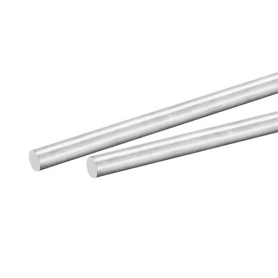 #ad 2pcs Aluminum Solid Round Rod 6mm Diameter 350mm Length Lathe Bar Stock $14.40