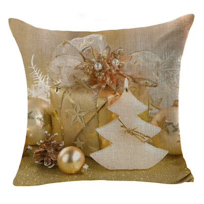 #ad Christmas Pillow Covers Cushion Throw pillows Case Decorative pillows Home 18X18 $6.64
