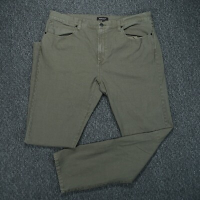 #ad Proof Jeans Mens 38x34 Green Slim Fit Five Pocket Stretch Denim Huckberry $49.80