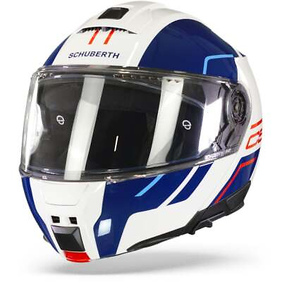 #ad Schuberth C5 Master White Blue Modular Helmet New Fast Shipping $655.62