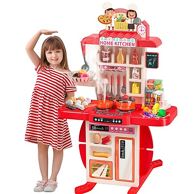 #ad Play KitchenKids Kitchen Play SetEquipped with 54 Kitchen Toy Accessoriesw... $121.29