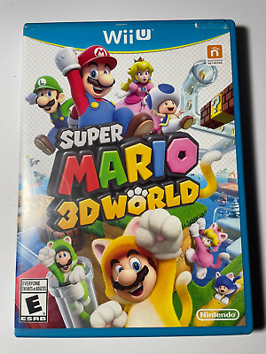 #ad Super Mario 3D World Nintendo Wii U 2013 CIB Complete Manuel Tested $10.99