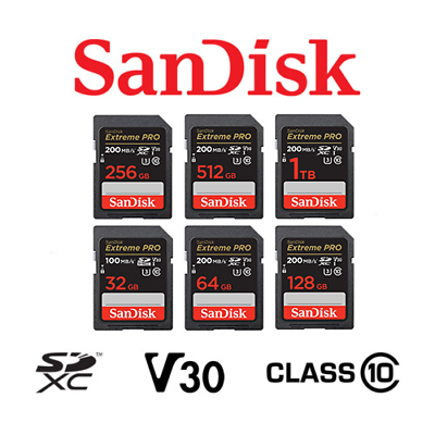 #ad Sandisk SD Extreme PRO 32GB 64GB 128GB 256GB 512GB 1TB Memory Card Nikon Canon $255.99