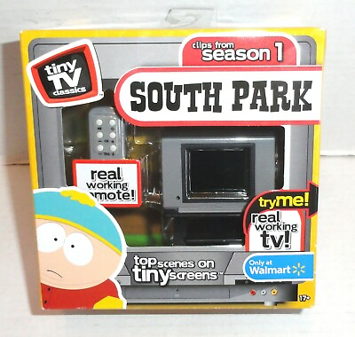 #ad Tiny TV Classics South Park Clips From Season 1 Walmart Exclusive Mini TV READ $29.99