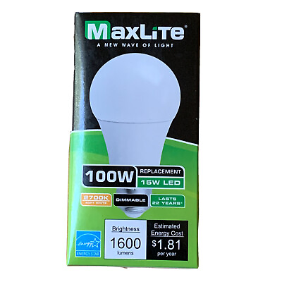 #ad 96 4 100W Replacement 15W LED Bulbs 1600L Soft White 2700k A19 Dimmable E26 $200.00
