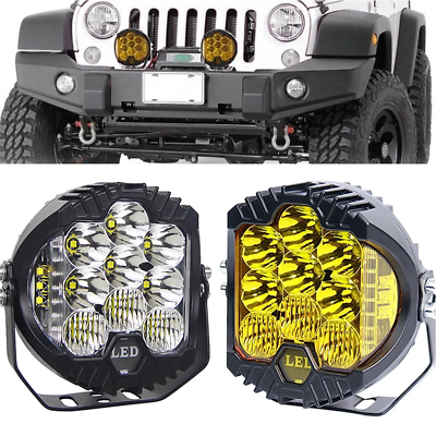 #ad 5 inch 7 inch LED Work Light Pods Spot Flood Combo Fog Lamp Offroad Driving Car $20.99