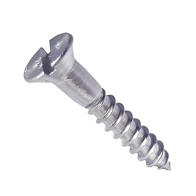 #ad #6 Flat Head Wood Screws Stainless Steel Slotted Drive All Sizes in Listing $152.58