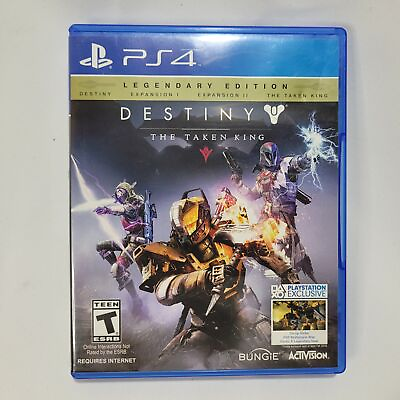 #ad Destiny The Taken King Sony Playstation 4 PS4 2014 Video Game Disc and Case $12.34