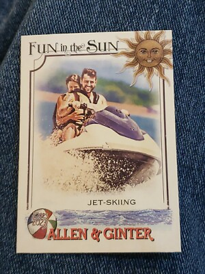 #ad 2023 TOPPS ALLEN amp; GINTER FUN IN THE SUN JET SKIING CARD #FITS 10 $1.99