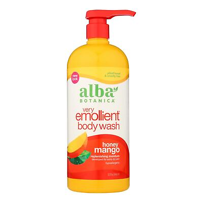 #ad Alba Botanica Very Emollient Bath And Shower Gel Honey Mango 32 Fl Oz $35.99
