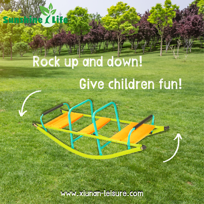 #ad Rocker Outdoor Children Kids Steel Seesaw Plastic Seat Cute Playground Equipment $159.99