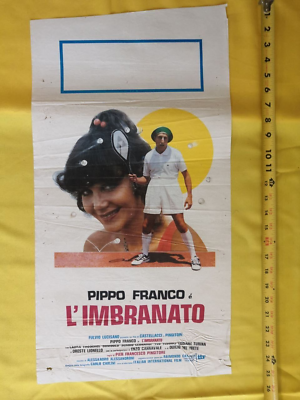 #ad 1979 L#x27;IMBRANATO Pippo Franco Laura Troschel ORIG Italian Movie Poster F15 6 $13.90
