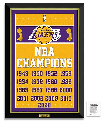 #ad Los Angeles Lakers 2020 NBA 17X Champion Special Edition Museum Canvas™ $260.00