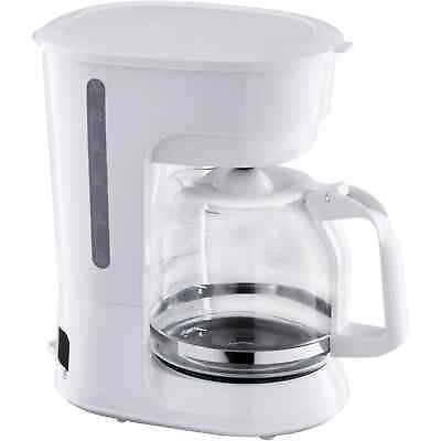 #ad Mainstays White 12 Cup Drip Coffee Maker New $19.76