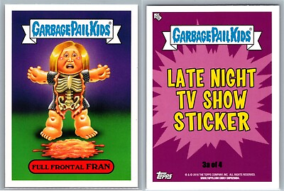 #ad #ad 2016 Topps Garbage Pail Kids GPK Prime Slime Trashy TV Card Full Frontal FRAN $2.99