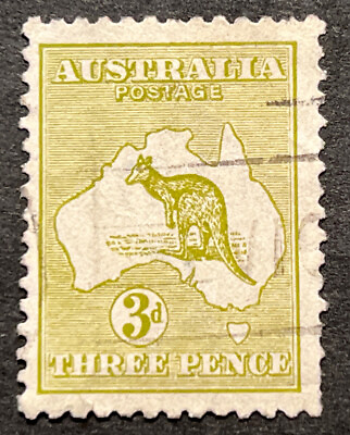 #ad Travelstamps: Australia Stamps Sg 37 3d Kangaroo Used No Gum Wmk $9.99