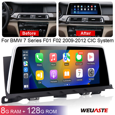 #ad Car GPS Stereo Player Dash 8G128G For BMW 7 Series F01 F02 2009 2012 CIC System $568.87