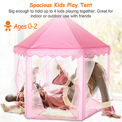 #ad Princess Girls Playhouse Kids Castle Play Tent Children Indoor Outdoor Portable $26.49