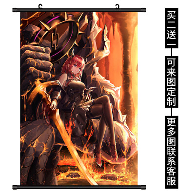 #ad Arknights Surtr Cosplay Scroll HD Print Decor Mural Art Poster Holiday Gift #12 $22.59