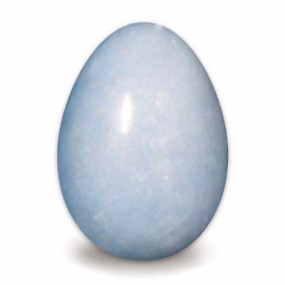 #ad Small Angelite Egg 2quot; Round Oval Gemstone Pocket Stone Crystal Healing $20.99