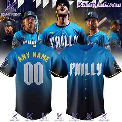 #ad HOT Personalized Philadelphia Phillies 2024 Philly City Connect Jersey Shirt $34.90