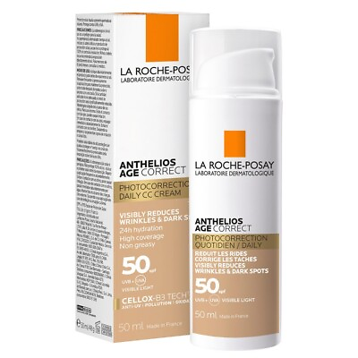 #ad La Roche Posay Anthelios Age Correct TINTED Spf 50 Wrinklesamp;Dark Spots 50ml $27.99