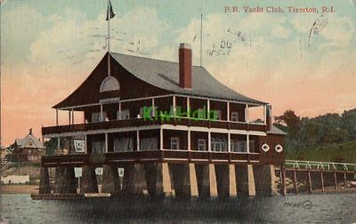 #ad Postcard FR Yacht Club Tiverton RI Rhode Island $20.01