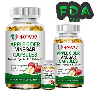 #ad Apple Cider Vinegar Capsules With The Mother Weight Loss Fat Burner 2500mg MENXI $10.98