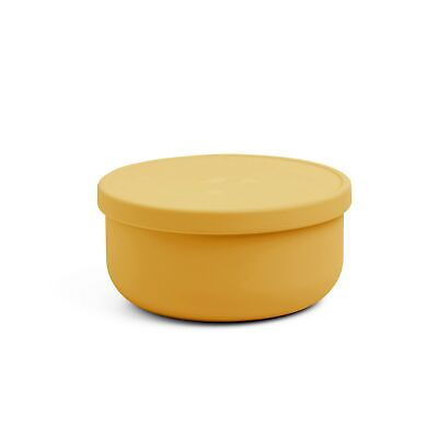 #ad Stevie Bowl Silicone Bowl With Lid Silicone Storage Bowl Honey $25.19