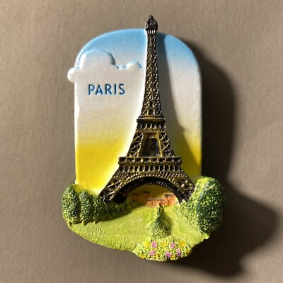 #ad France Paris Eiffel Tower Tourist Souvenir 3D Resin Refrigerator Fridge Magnet $7.99