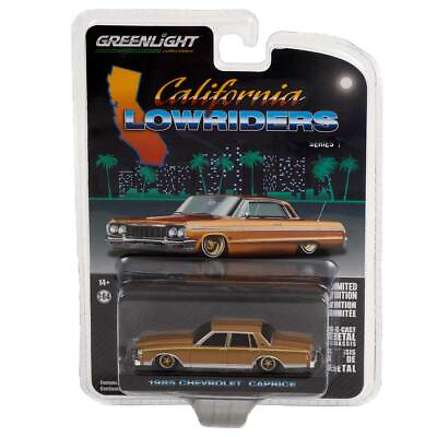 #ad Greenlight LOWRIDERS Series 1: 1985 Chevy Caprice Custom Gold 1 64 Scale $12.95