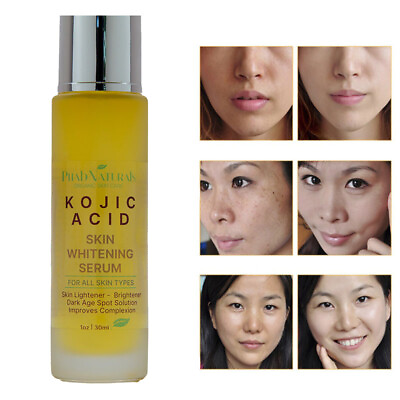 #ad KOJIC ACID Skin Whitening Lightening Brightening Serum Bleaching Spot Fade Cream $15.87