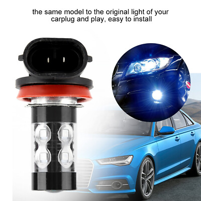 #ad ・2pcs H11 H8 6000K Blue 50W LED Headlight Bulbs Kit Fog Light Car Driving Lamp $11.61